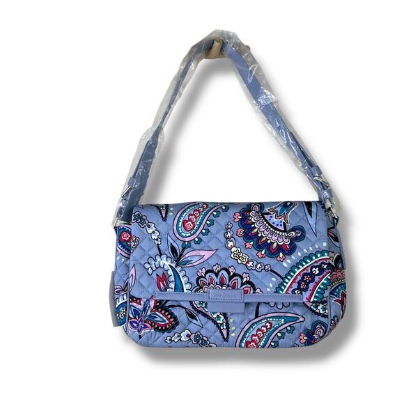 Vera Bradley NWT Makani Paisley Lilac Purple Quilted Iconic Shoulder Bag Purse - Picture 5 of 13